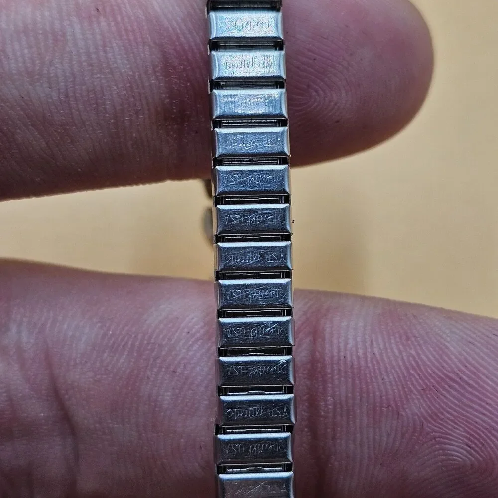 Vintage Benrus Ladies Cocktail Watch 10k RGP Bezel Speidel USA Band Runs Great